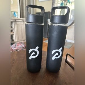 Peloton glass bottles x 2